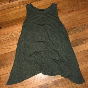 Papermoon Army Green Asymmetrical Tank Size S